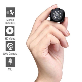 2020 HORÚCE! Y2000 Mini Videokamera HD 640*480 Micro DVR Prenosné Webcam Recorder Kamera(Batéria,Podpora 16 G pamäťovej karty)