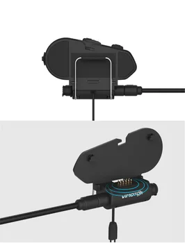 Vimoto V6 BT palubného telefónu Motocyklové Prilby Headset Intercom súčasne pár 2 rôzne Bluetooth High-fidelity prenos
