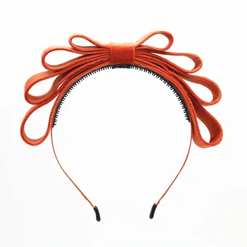 2021 módy NOVÉ letné veľká Vlnená tkaniny 4 Vrstvy luky dievčatá módne hairband dievčatá čelenka na vlasy príslušenstvo