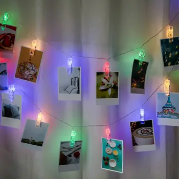 3m Led Víla String Svetlá, Vianočné Dekorácie pre Domov Led Foto Klip Svetlo String USB Powered Nový Rok 2021 Navidad Natal