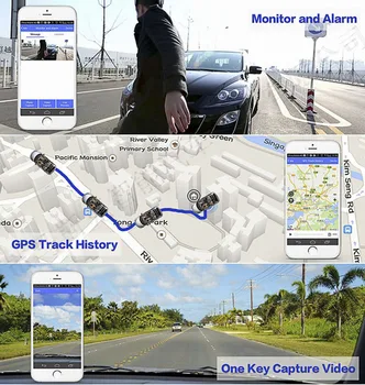 10 palcový 4G Auta DVR Android 8.1 Stream Spätné Zrkadlo HD 1080P ADAS Dash Cam Kamera, videorekordér Auto Registrátor Dashcam GPS