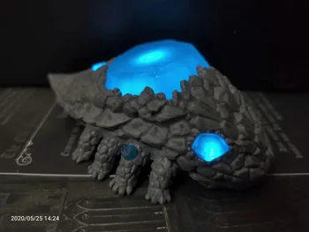 Hra TMAVO DUŠE Crystal Lizard LED svetlo-až Socha PVC Akcie Obrázok Model Hračky