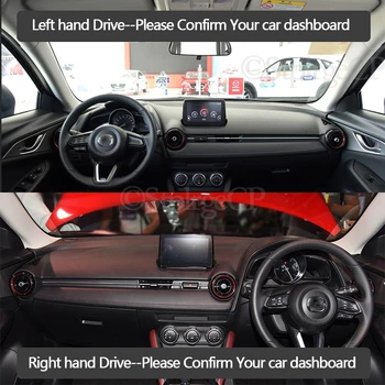 Pre Mazda CX-3 2016 2017 2018 2019 protišmyková Podložka Panel Kryt Pad Slnečník Dashmat Chrániť Koberec Príslušenstvo CX3 CX 3