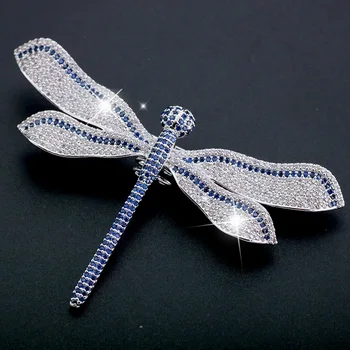 Krásne Dragonfly Brošňa pre Ženy, Dievča Drahokamu Hmyzu Broach Vintage Svadobné Kytice Šatku Hmyzu Brošňa Pin Luxusný Darček