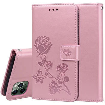 Peňaženka Rose Kožené puzdro Pre Samsung Galaxy A30 A30S A40 A40S A50 A3 A5 A6 Plus zahŕňať Prípady, X Kryt 4S 4 3 Grand Prime G530 A51