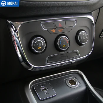 MOPAI ABS Auto, Interiér, Klimatizácia Ovládací Prepínač Panel Dekorácie, Nálepky Na Jeep Compass 2017 Do Auta Styling