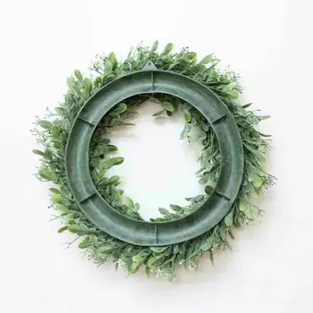 40 cm Topiary Veniec Umelý Zelené Listy Dvere, Steny Okna Visí Garland Strany nižšie Mimo Dekor Domova