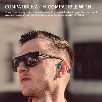 AS10 kostné vedenie bluetooth headset bluetooth 5.0 bezdrôtový ucho-montáž non-ear IP56 nepremokavé športové headset fone de ouvido