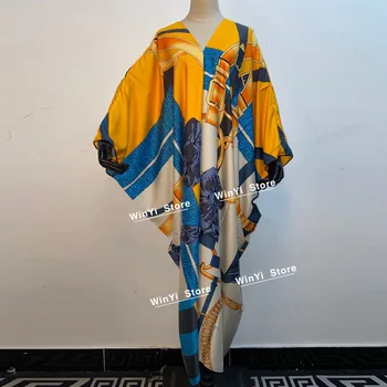 2020Autumn Ženy tvaru Dlhé Šaty Katar Kuvajt Kaftan Bohemia Maxi Afriky Lslanm Dovolenku Batwing Rukáv Hodvábne Šaty, Hidžáb plášte