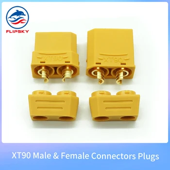 XT90 Mužskej & Žena Konektory Konektory 5 Párov Konektor pre Batériu, ESC, a Poplatok Viesť Bullet Konektory Napájacie Konektory Flipsky