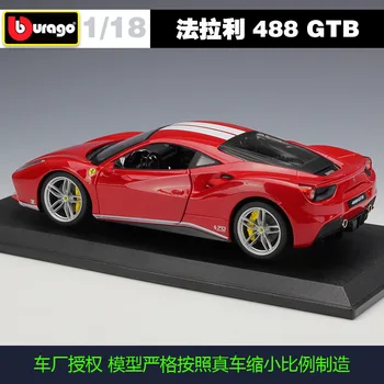 Bburago 1:18 Nové Ferrari 70. výročie 488GTB auto športové auto simulácia zliatiny model auta, Zhromažďovať dary, hračky