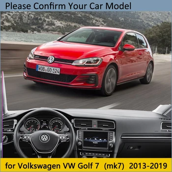 Panel Kryt, Ochranná Podložka pre Volkswagen VW Golf 7 MK7 2013~2019 Auto Príslušenstvo Prístrojovej Doske Slnečník Koberec 2016 2017 2018
