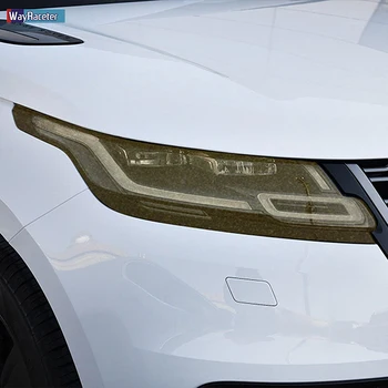2 Ks Auto Svetlometu Ochranný Film Svetlomet Transparentné Čierna TPU Nálepka Pre Range Rover Velar 2017 2018 2019 2020 Príslušenstvo