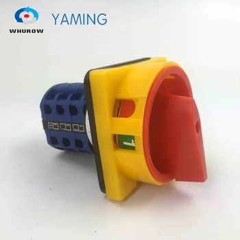 Yaming elektrické 3 fázy prepínaču, 20A 2 polohy on-off s visiacim zámkom panel cam izolant prepínač YMW26-20/3GS