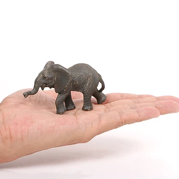 Wild Zoo PVC, Plastové Modely Zvierat Africký Slon Realistické Modely Akcie Obrázok Figúrka Pre Deti Hračky Nastaviť, Dekorácie, Darčeky