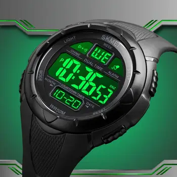 SKMEI Značky Mužov Stopky Módne Časovač LED Digitálne Hodinky Chrono 50M Vodotesnými náramkové hodinky Bežné Vonkajšie Športové Hodinky
