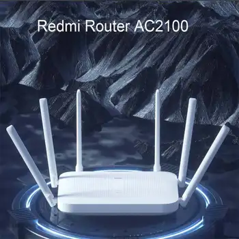 Xiao Redmi AC2100 Router Gigabit 2.4 G&5G Dual-Band Wireless Wifi Opakovač Signálu Zosilňovač S 6 Vysoký Zisk Antény Širšie