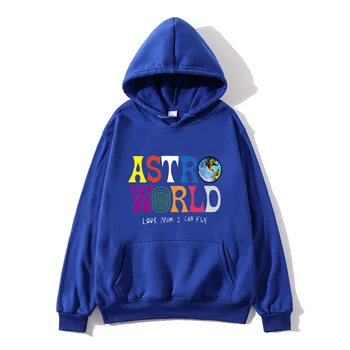 ASTROWORLD pozrieť mama, môžem lietať s kapucňou, Scott Travis Astroworld hoodie 2019 Darček Tlač Mužov Hip Hop Pulóver Mikina