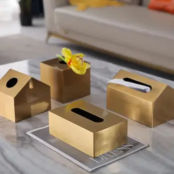 Zlaté tkanivá box pre detské tkaniva box držiteľ dávkovač obrúsok kuchyňa papierový obrúsok držiaky na papier, servítky tabuľka