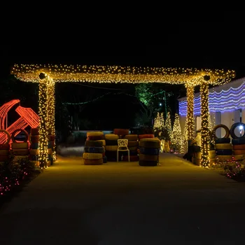 Najnižšia price10M LED Vianočné Girlandy Drôt LED Reťazec Čítanie Rozprávkových svetiel Pre Vnútorné Nový Rok, Vianoce, Wedd AC 220V/110V Vonkajšie Svetlo
