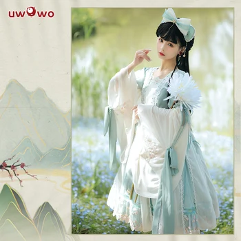 Uwowo Originálny Dizajn Kel Chinoiserie Lolita Šaty Cosplay Kostým Zelenej Lolita Šaty Pre Ženy Roztomilé Šaty Pre Dievča