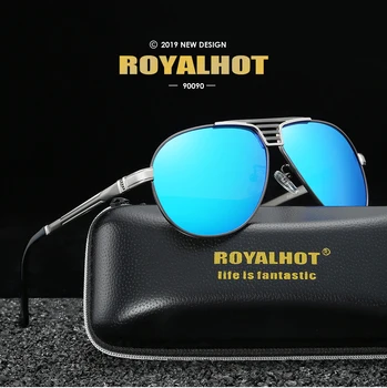 RoyalHot Muži Ženy Polarizované Oválne Aloy Rámom slnečné Okuliare Jazdy Slnečné Okuliare Odtiene Oculos masculino Muž 90090