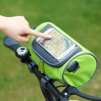 Vonkajšie Požičovňa Taška na Riadidlá Horský Bicykel Stlačte tlačidlo Displeja Mobilného Telefónu Taška Head Vonkajšie 5L Multifunkčné Prenosné, Nepremokavé Ba