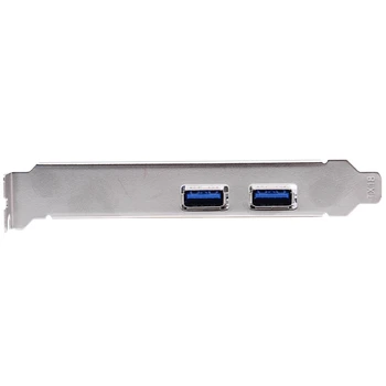 PCIE 2 Porty USB 3.0 Rozširujúca Karta Ploche Predné 19/20 Pin Rozhranie pre systém Windows XP/7/8/8.1/10