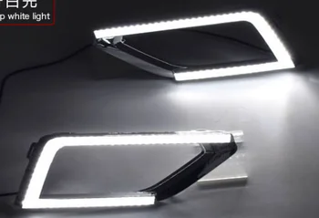 1 Pár Auto LED Denných prevádzkových Light 2-Farby 12V vhodné na VW Teramont Atlas 2017-2018 Hmlové Svietidlo Kryt
