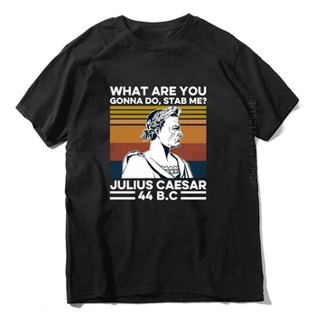 Čo Budeš Robiť Stab Mňa? Julius Caesar Retro pánske Tričko Bavlna Tričko Letné Módy Európskej Muž Streetwear