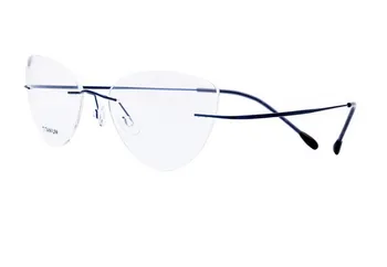 Bez Obrúčok Okuliare, Rám Ženy Titanium Ultralight Okuliare Predpis Frameless Cat Eye Screwless Okuliare Krátkozrakosť, Optické Rám