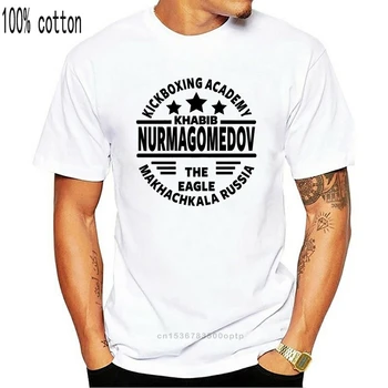 Khabib Nurmagomedov logo pánske Tlač Tričko Osobné bavlna camiseta