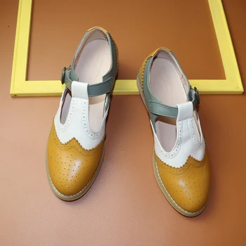 Ženy Oxford Brogues Topánky Originálne Kožené Pracky Mokasíny Pre Ženy Tenisky Žena Oxfords Jednej Dámy Topánky 2020