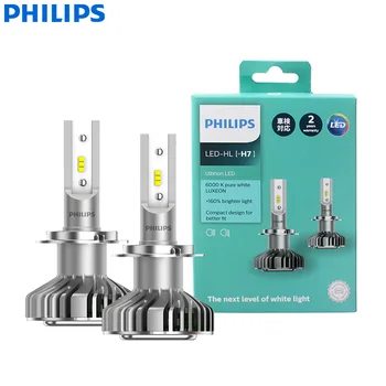 Philips Ultinon LED H7 12V 11972ULX2 6000K Svetlé Svetlomety Auto LED Reflektor Auto HL Lúč +160% Viac Svetlé Nemecko(Twin Pack)