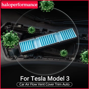 Auto Ochrana Ovzdušia Dekoratívne Prietok Vzduchu Otvor Kryt Výbava Auto Pre Tesla Model 3 Príslušenstvo Anti-blocking Model3 Kryt Nasávania Vzduchu