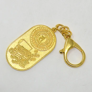 Feng Shui Bohatstvo Príjem Generujúce Zlaté Visí Keychain W4293