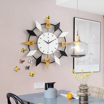 Nordic hodiny nástenné hodiny obývacia izba módne kreatívne hodiny domáce dekorácie elektronické quartz hodiny nástenné hodiny moderný dizajn