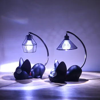 Kreatívne LED stolná Lampa Dekorácie Kiki je dodacej Služby, Magic Jiji Mačka Hayao Miyazaki Roztomilé Mačky Domáce Dekorácie Živice Remeslá