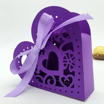 20PCS/set Valentína darček čokoláda hľuzovka balenie políčko prázdne tvare srdca čokoláda políčko prázdne políčko pre čokoláda