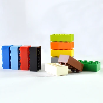 Vysoká Častice Malé Stavebné Bloky Tehla 2X4 Časti DIY Kreatívne Hračky Pre Deti, Vzdelávacie 3001 MOC Hračky 40pcs/veľa