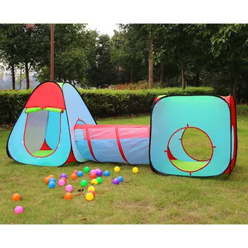 JKLYZXS Multicolor dieťa stan pre deti skladacie hračky deti plastové dom hru hrať stan Ball Pool