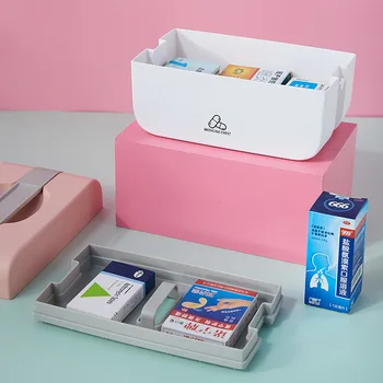 Portable Multi-Layer Medicíny Box Prvá Pomoc Kit Plastové Auto Cestovanie Pilulku Úložný Box Doma Veľkú Kapacitu Organizátor Kontajnerov