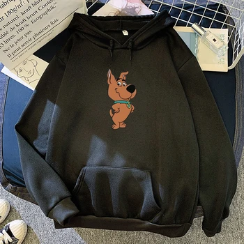 Mládež odev s kapucňou, rozkúskovaný dieťa psa mikina ženy zime teplé streetwear nadrozmerné pulóver punk grafické zahustiť hoodies