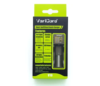 2020 VariCore V10 LCD 1.2 V / 3V / 3,7 V / 4.25 V18650/26650/18350/16340/18500/ AA, AAA NiMH lítiové Batérie, Nabíjačky