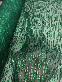 špeciálne H-1807-5 tylu čipky textílie s lepené lesk v zelenej farby afriky tylu čistý čipky textílie