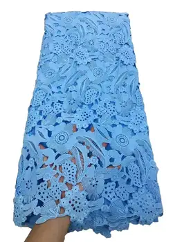 Francúzsky kábel Čipky Textílie 2020 Vysoko Kvalitnej Čipky Najnovšie Afriky vo vode rozpustné Ženy Party Šaty Nigérijský Čipky Textílie