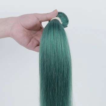 Remy Forte Ľudské Vlasy Zväzky Smaragdovo Zelená Brazílsky Vlasy Väzbe Zväzky Rovné Vlasy Veľkoobchod Jeden Zväzky Vlasy Dodávateľov