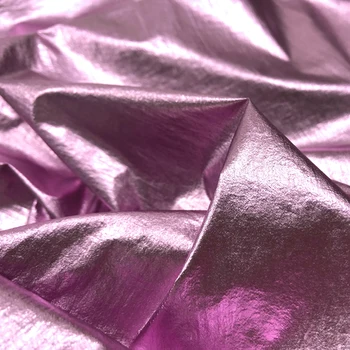 1.5*1 m Nadol Bunda Tkanina Bavlna Bunda Zlato, Striebro Vrások Tenké Nylon Textílie Lesk Svetlých Farieb Anti-Vŕtanie Velvet Textílie