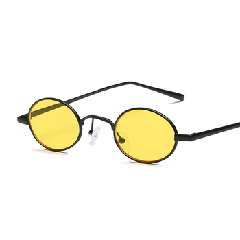 Kolo Hliníkovým Rámom Slnečné Okuliare Ženy Muži Módne Slnečné Okuliare Ženy Značky Dizajnér Retro Rám Vintage Dámske Slnečné Okuliare Oculos