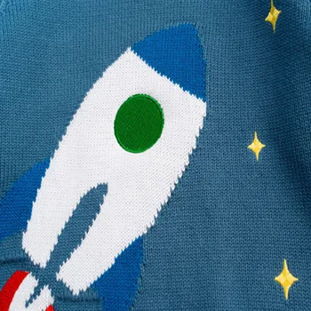 SAILEROAD Rocket Chlapec Sveter 2-6Years Zimné Topy pre Chlapcov, detské Oblečenie pre Deti 2020 Chirstmas Pletený Sveter